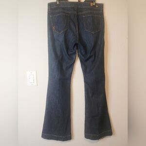 Kut From The Kloth Jeans Womens Size 12 Maggy Flare Dark Wash Blue